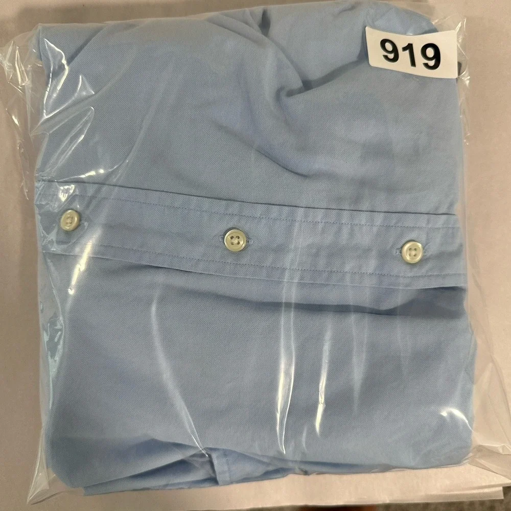 Polo Ralph Lauren Mens LT Large Tall Blue Oxford Button Down Shirt Preppy